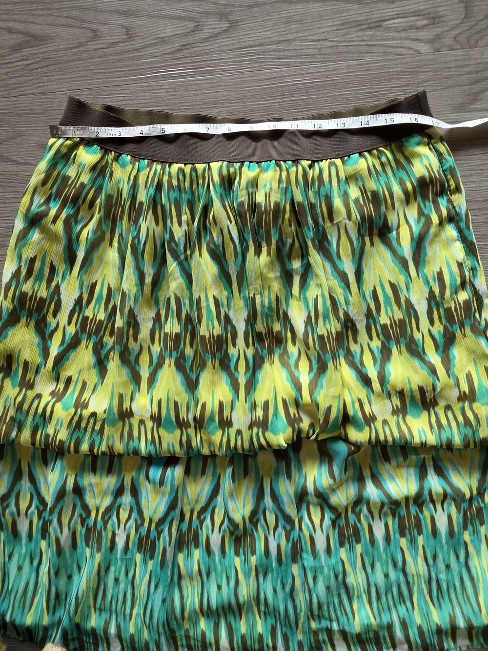 Ruby Rd. Green Patterned Maxi Skirt - Picture 4 of 8